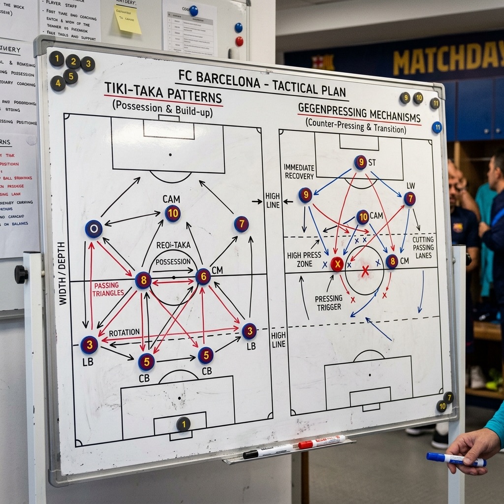 Xu Hướng Chiến Thuật Bóng Đá Hiện Đại: Từ Tiki-Taka Đến Gegenpressing